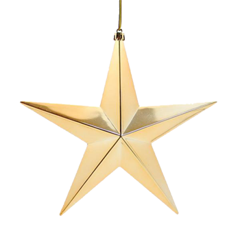 Star Shiny Gold 15.5cm