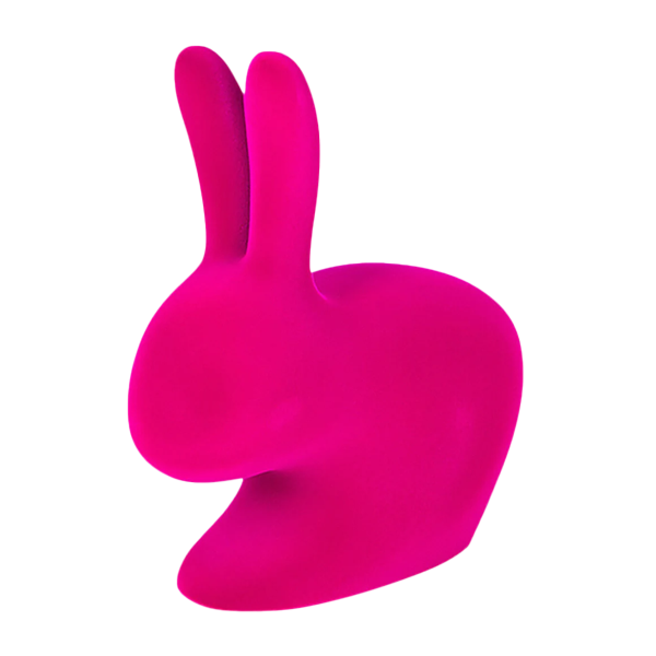 Rabbit Chair Velvet Fuchsia