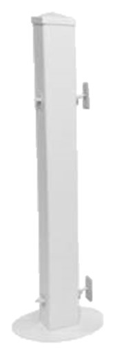 Picket Fence Bollard Plastic White