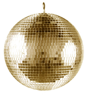 Mirror Ball  GOLD 10cm