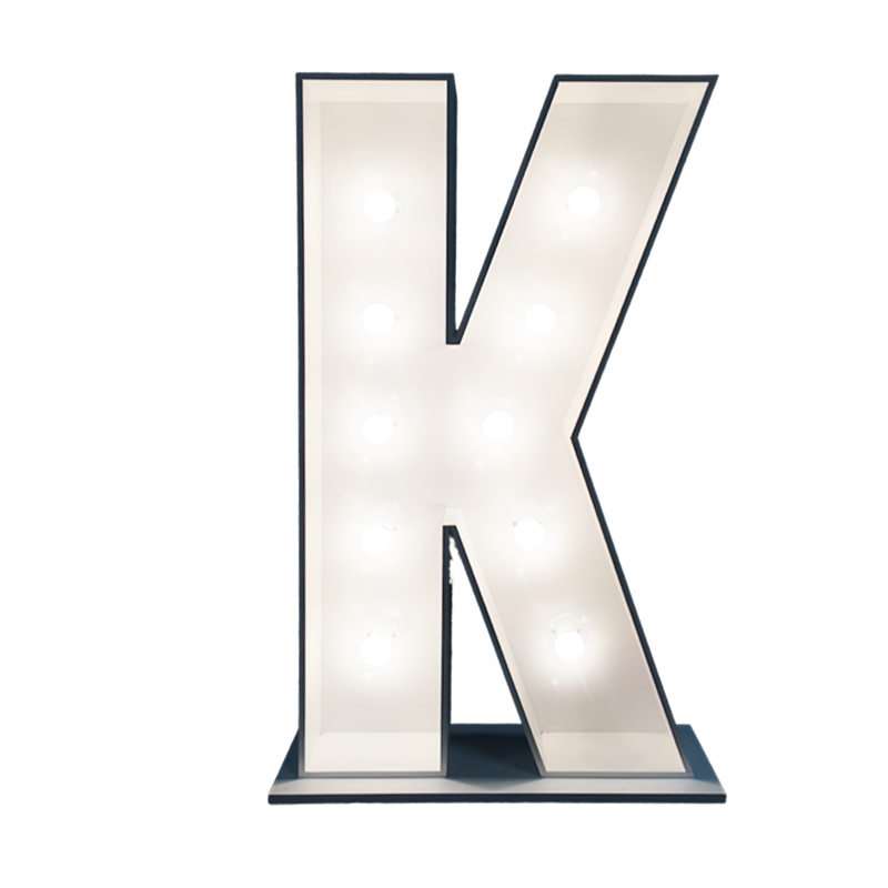 Lighting Marquee Letter Illuminated K