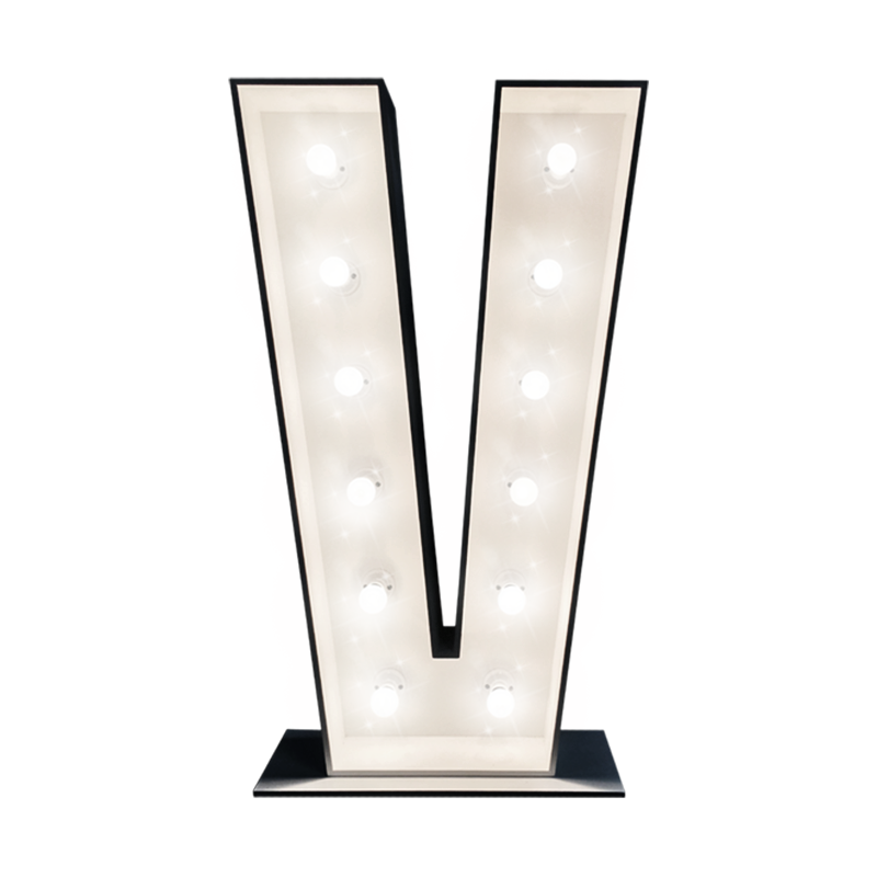Lighting Marquee Letter Illuminated V