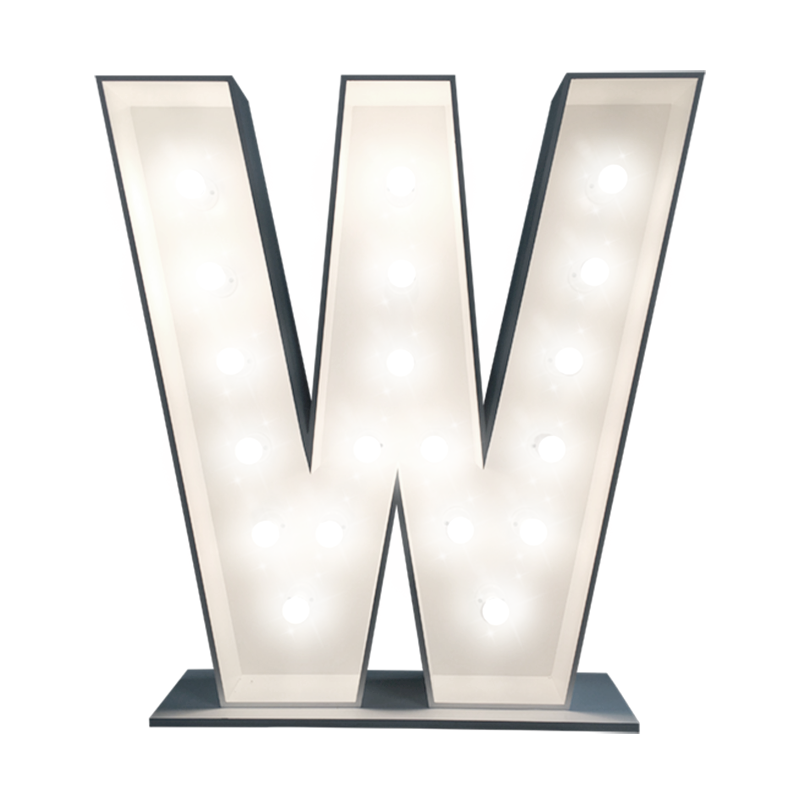 Lighting Marquee Letter Illuminated W