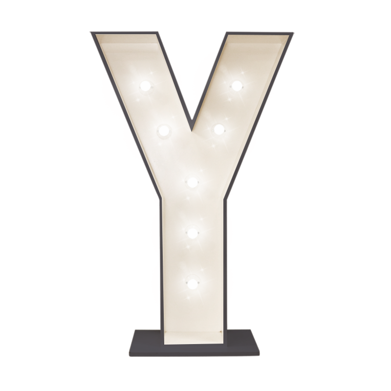 Lighting Marquee Letter Illuminated Y
