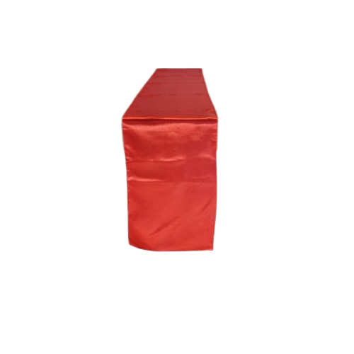 Linen Table Runner Satin Red