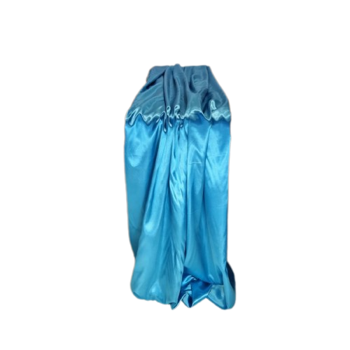 Linen Table Runner Silk Aqua