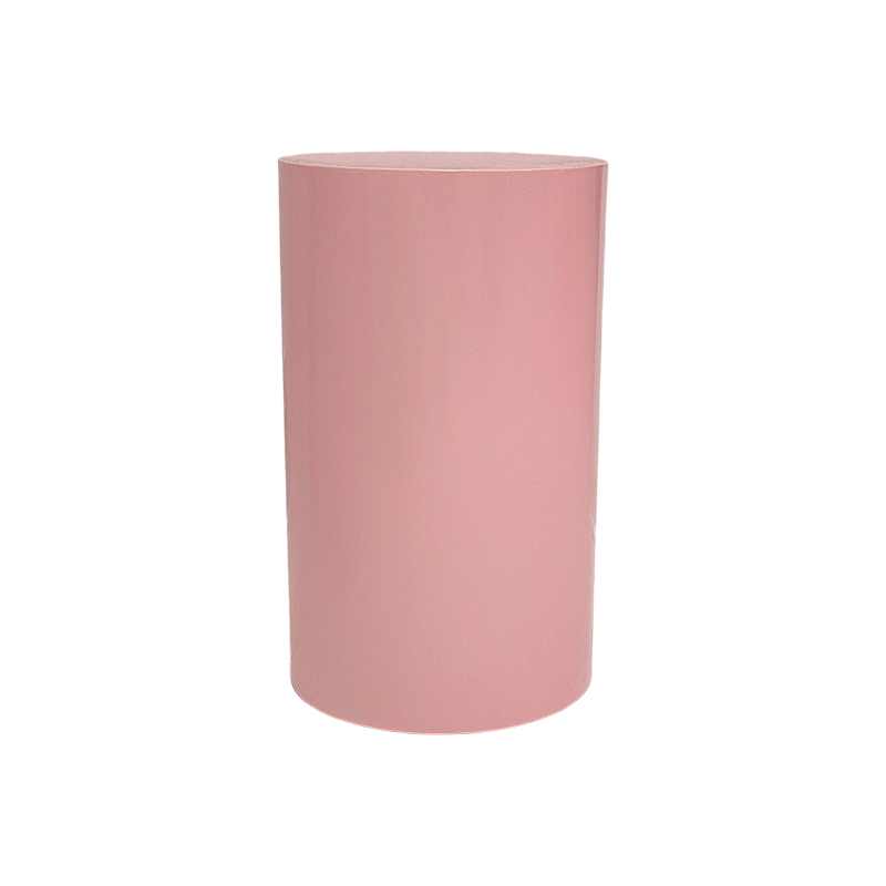 Plinth Round Metal Pink