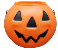 Pumpkin Lolly Bucket PVC Orange