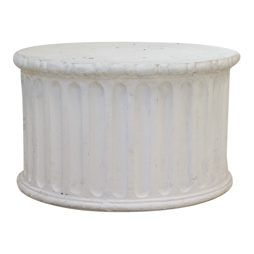 Roman Column Riser Fiberglass Off White