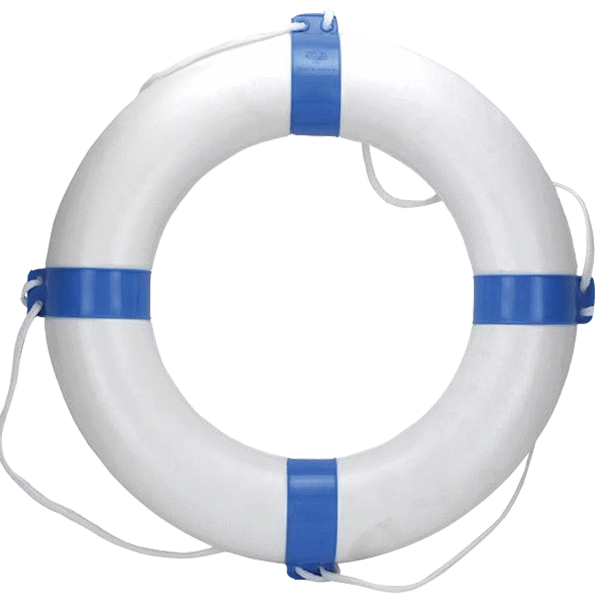 Life Ring White & Blue