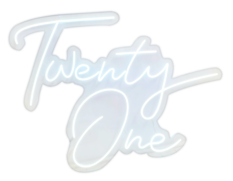 Sign Neon "21"