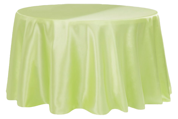 Linen Satin Overlay Green