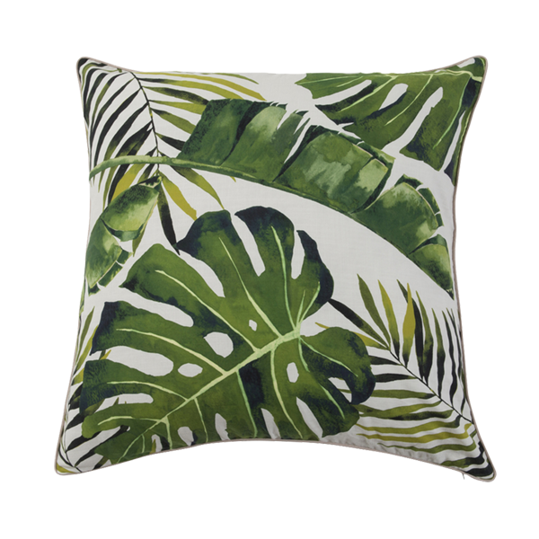 Cushion Tropical Green & White