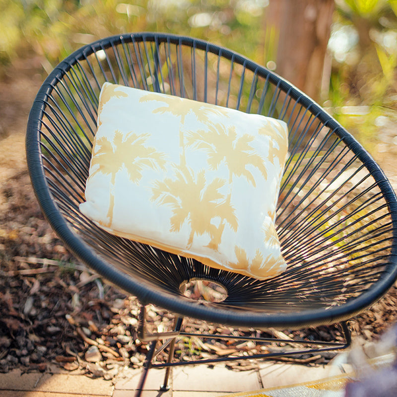 Cushion Palm Tree Yellow & White