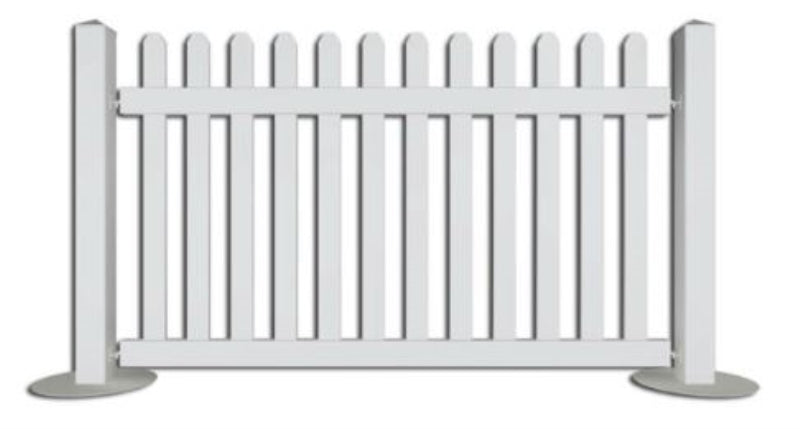 Picket Fence Plastic White