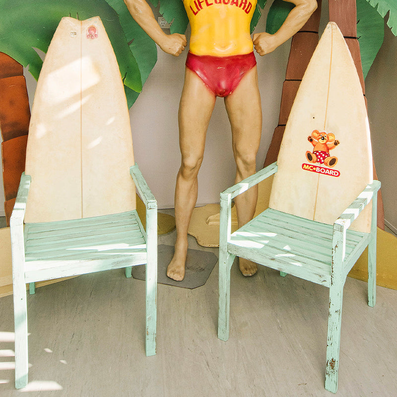 Chair Surfboard Wood and Fibreglass