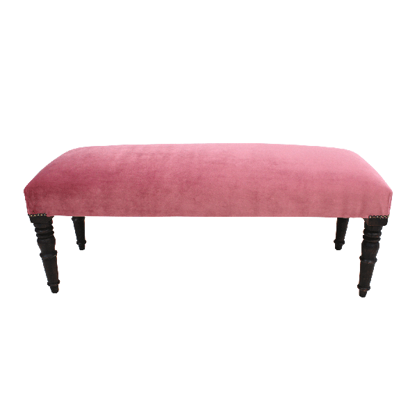 Seat Bench Velvet Blush