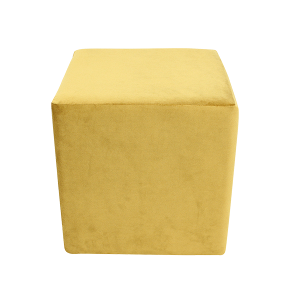 Ottoman Square Velvet Gold