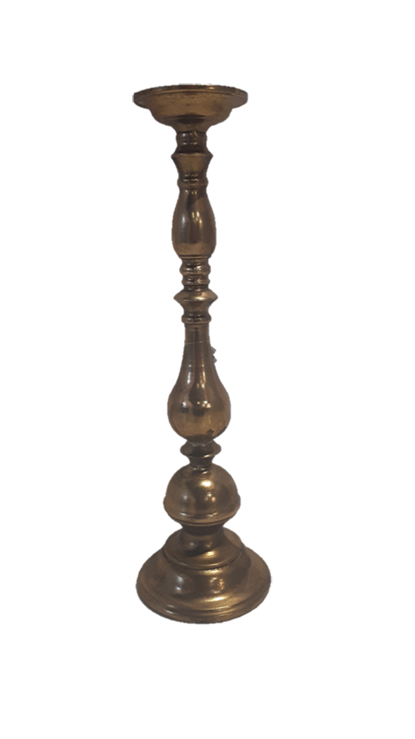 Candle Stick Metal Gold
