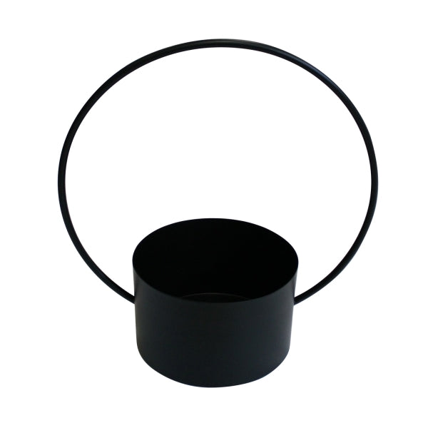 Pot Circle Metal Black
