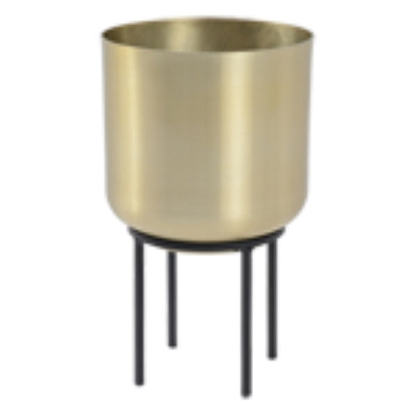 Pot on Stand Metal Gold X 15D