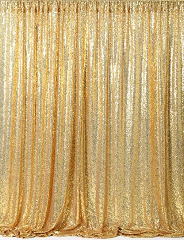 Backdrop Sequin Fabric Gold