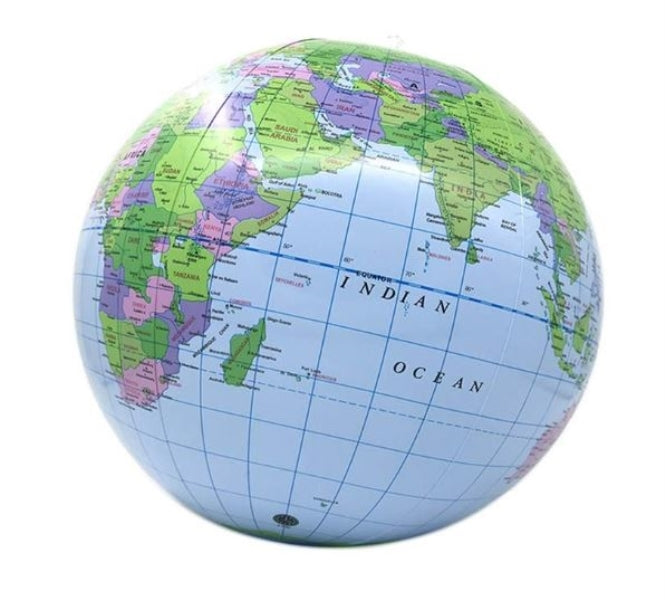 Inflatable Ball World Globe Blue & Green