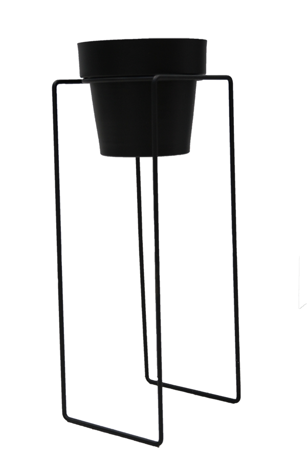 Plant Stand Square Black