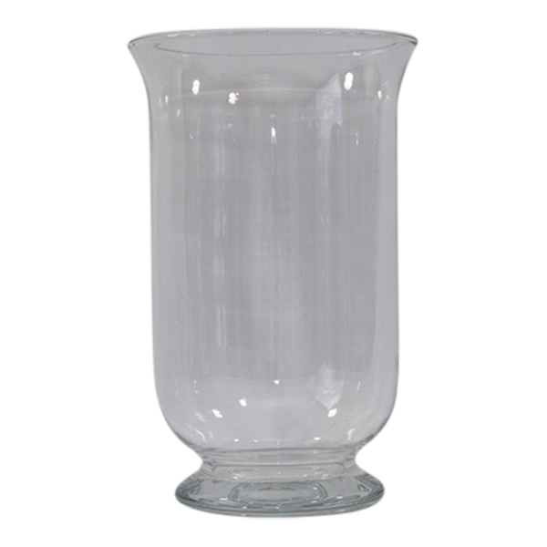 Glass Hurricane Shade Tapered Top