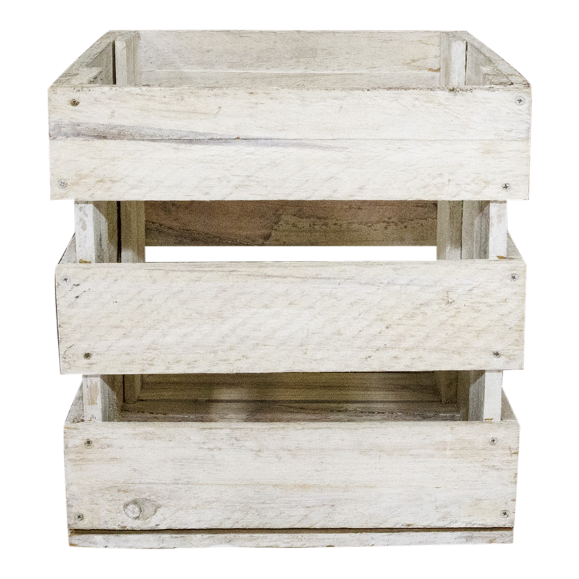 Stool Pallet Crate White Wash