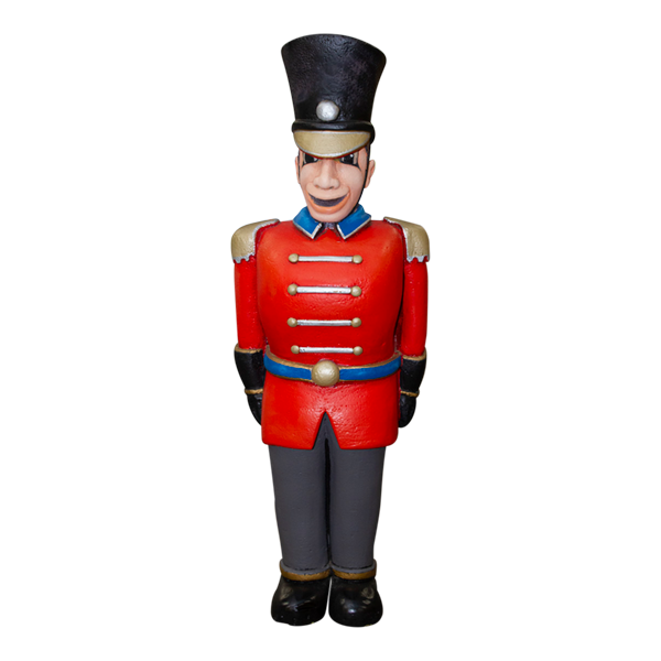 Soldier Hard Coated Poly Red & Gold