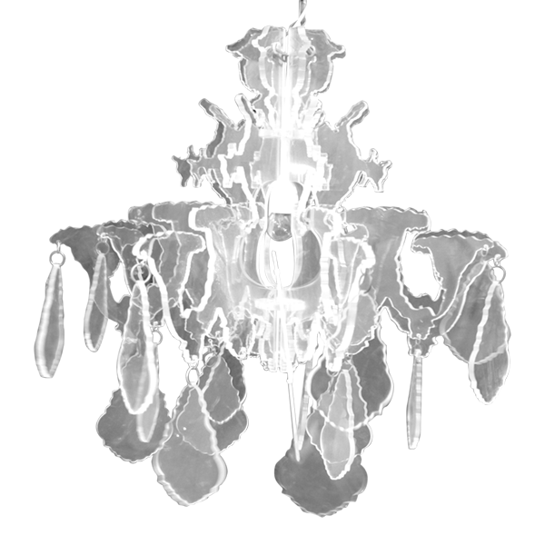 Chandelier Perspex Clear