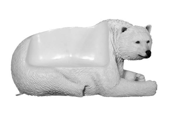 Polar Bear Seat Fibreglass White