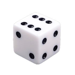 Six-sided White Dice
