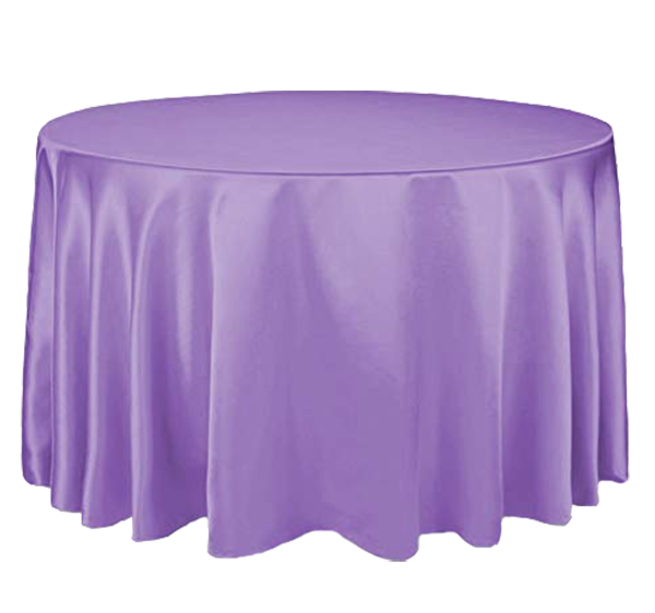 Linen Satin Overlay Lavender