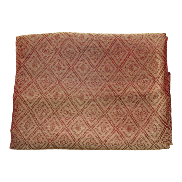 Linen Overlay Burgundy & Gold Detailing