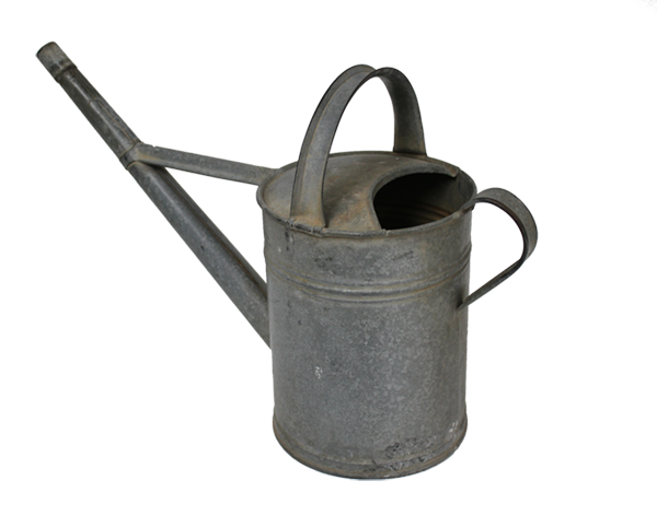 Watering Can Galvanised Metal