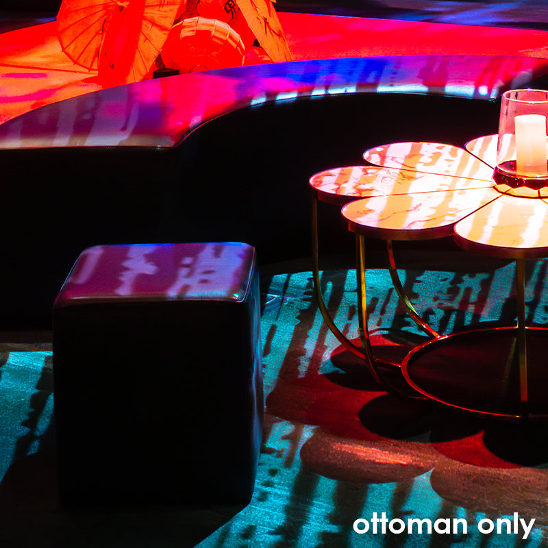 Ottoman Square Black