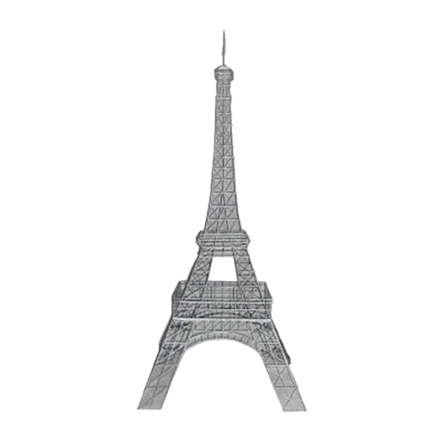 Eiffel Tower Wire Silver