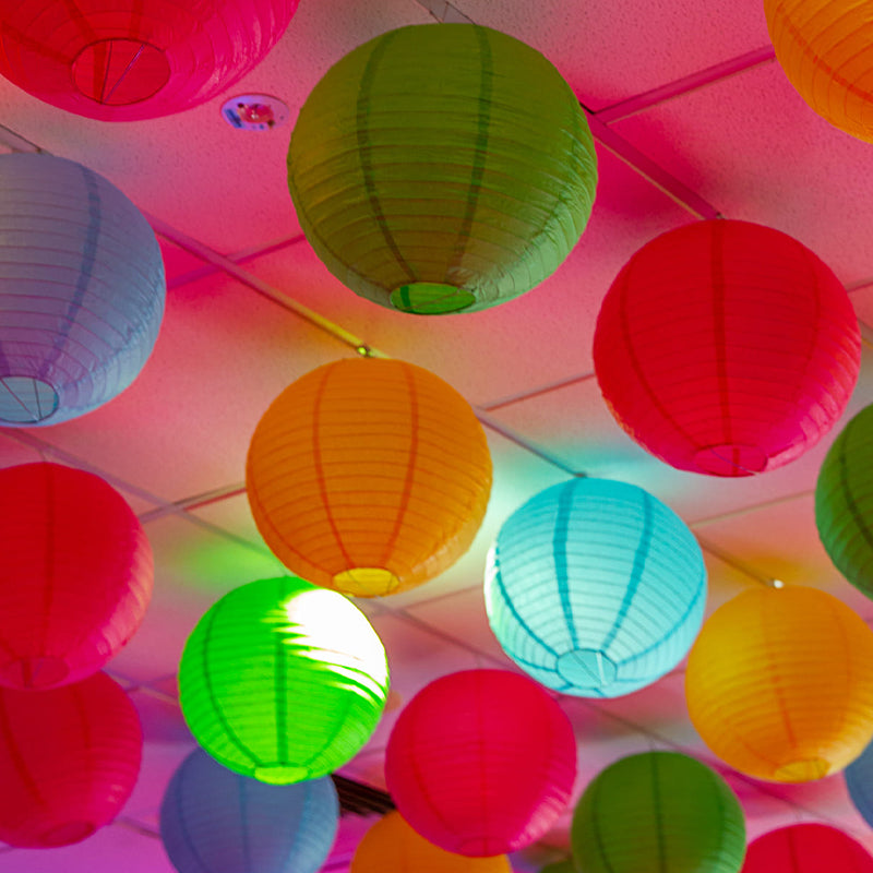 Lantern Paper Sky Blue 30cmØ