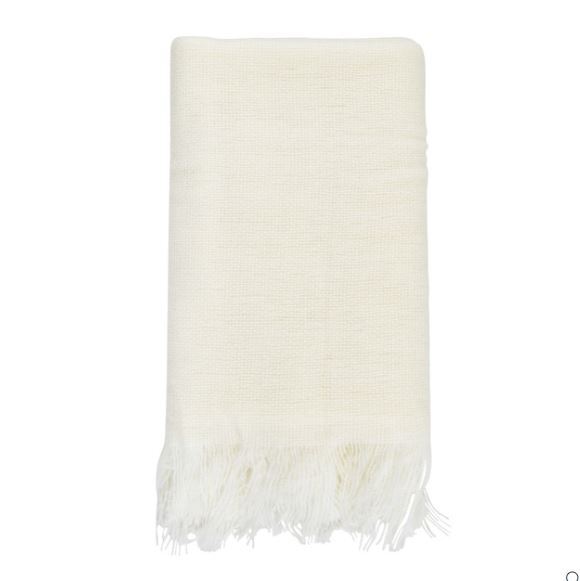 Throw Blanket Off White