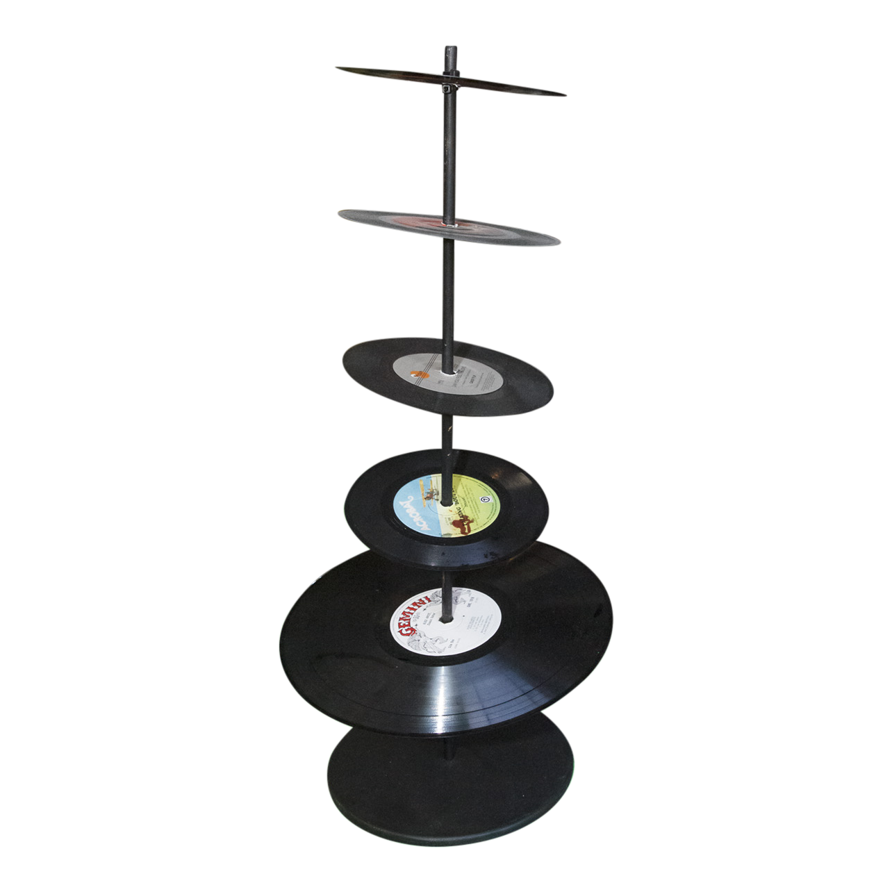 Record on Black Metal Stand C'Piece