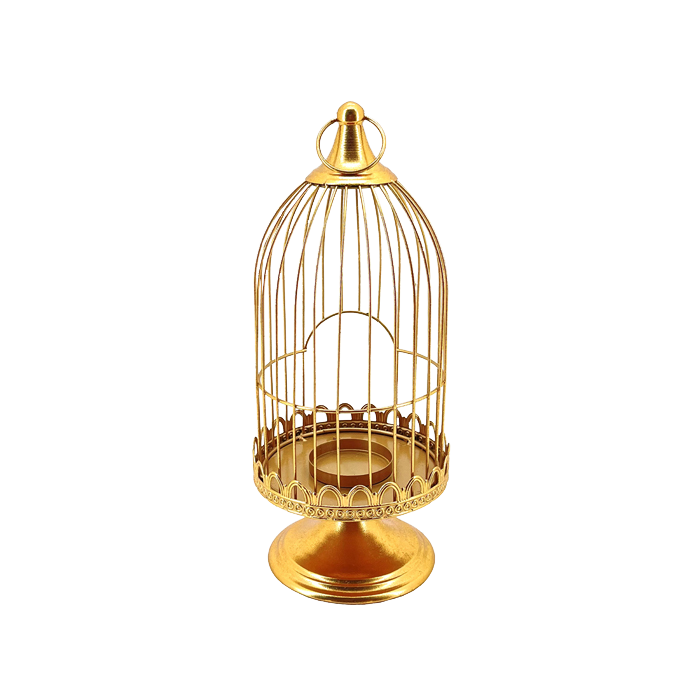 Candelabra Bird Cage Gold
