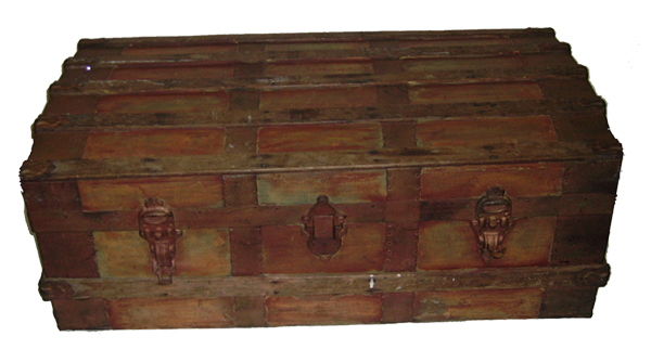 Chest Wood & Metal Detail
