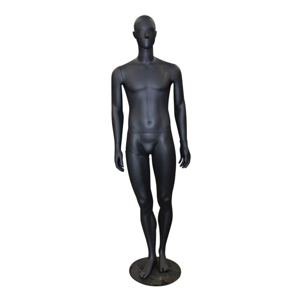 Mannequin Male Plastic Matte Black