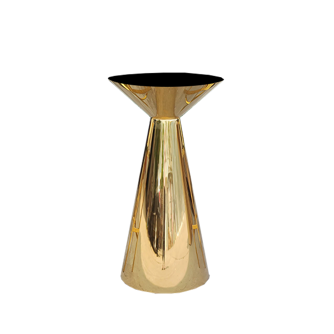 Brass Conical High Table 700mm Ø