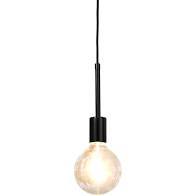 Light Fitting Single Bulb Cord Black 1.2m to 2.4m