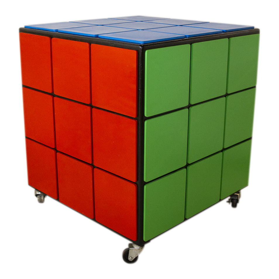 Rubik's Cube Spinnable Blue Green Red & Yellow