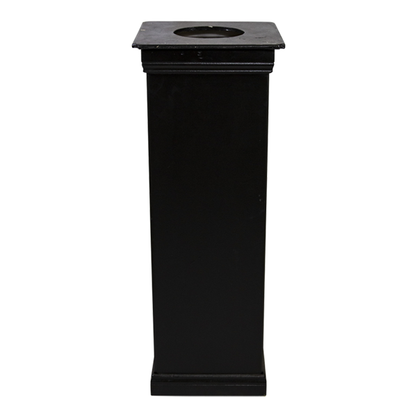 Pedestal Lit Timber Black