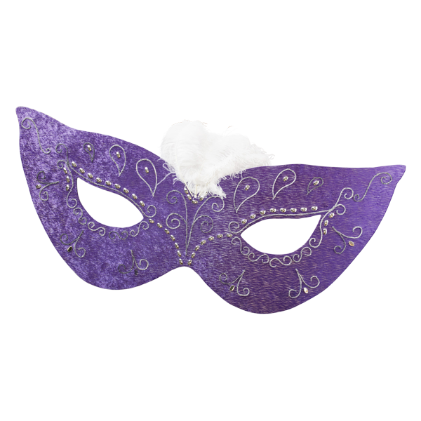 Masquerade Mask Velvet Purple